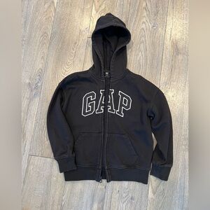 GAP Kids Black Zip-Up Hoodie